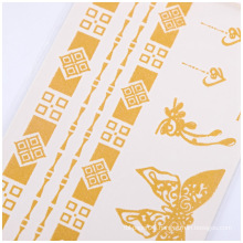 Waterproof Non-toxic Decorative Body Gold Temporary Tattoo Stickers